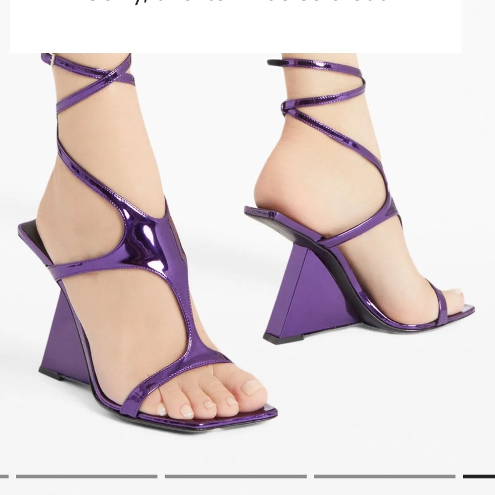 Giuseppe Zanotti Strappy Purple Heels